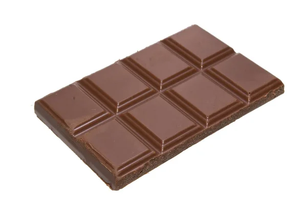Σοκολάτα απομονωμένη σε λευκό φόντο — Φωτογραφία Αρχείου