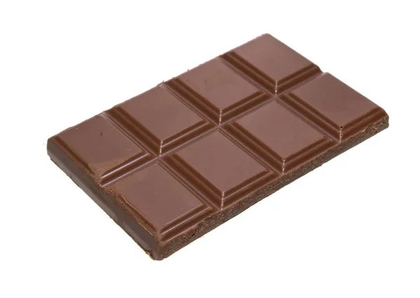 Chocolate isolado no fundo branco — Fotografia de Stock