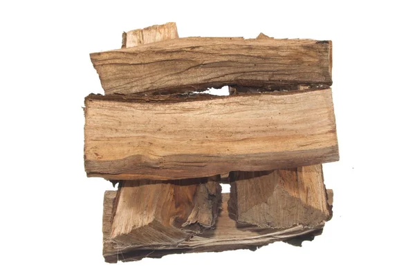 Firewood isolated on white background — Stock Photo, Image