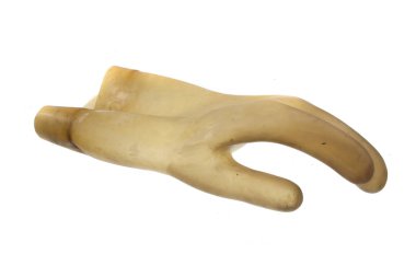 beyaz arkaplanda izole edilmiş eldiven