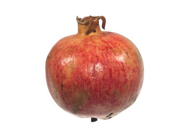 Beyaz arkaplanda izole edilmiş nar