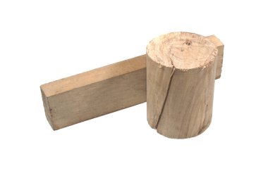 tahta siyah arkaplanda izole edildi