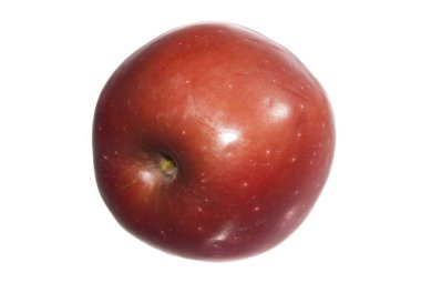 elma beyaz arkaplanda izole edildi