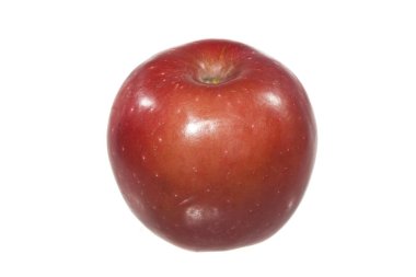 elma beyaz arkaplanda izole edildi