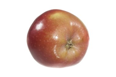 elma beyaz arkaplanda izole edildi