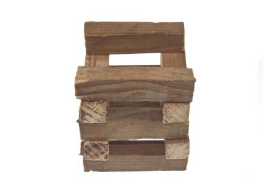 Beyaz arkaplanda yakacak odun