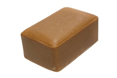 sabun beyaz arkaplanda izole edildi