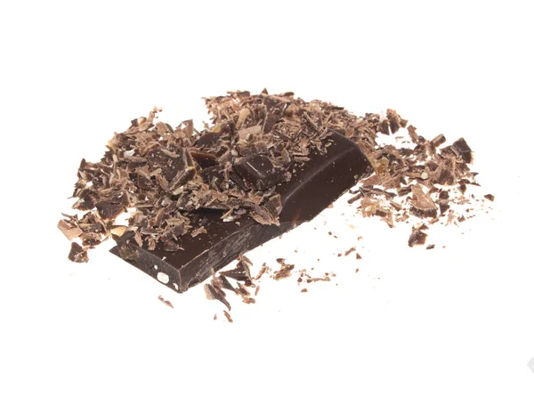Chocolate isolado no fundo branco — Fotografia de Stock