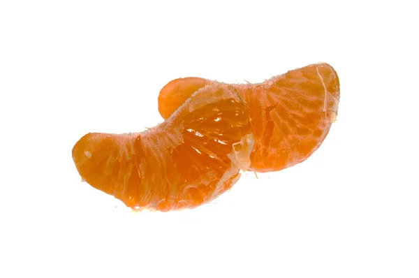 Mandarin beyaz arkaplanda izole edildi — Stok fotoğraf