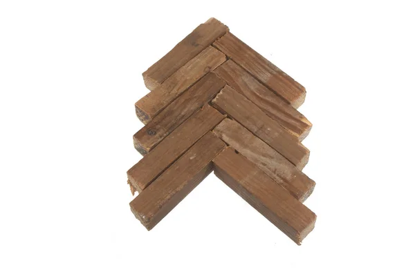 Brennholz isoliert auf weißem Hintergrund — Stockfoto