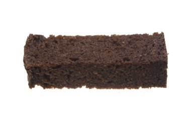 ekmek beyaz arkaplanda izole edildi