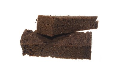 ekmek beyaz arkaplanda izole edildi