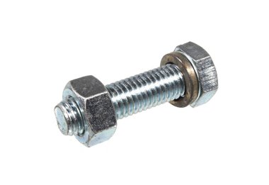 Beyaz arka plan üzerinde izole cıvata