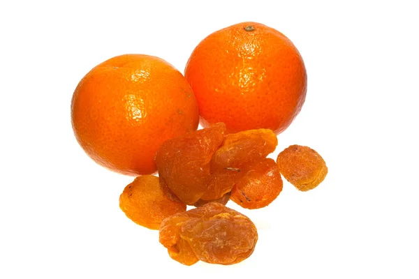 Mandarin isoliert auf weißem Hintergrund — Stockfoto