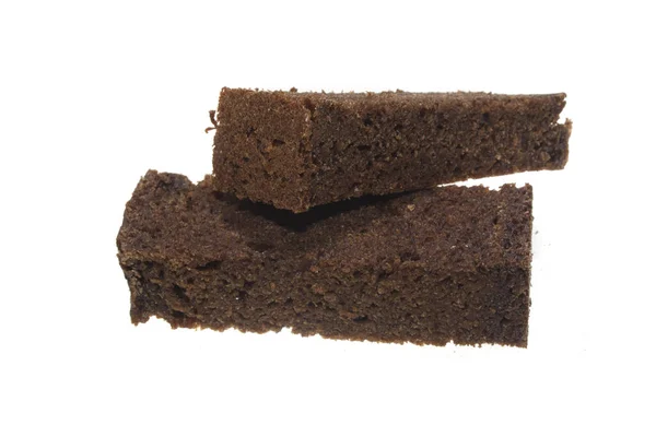 ekmek beyaz arkaplanda izole edildi