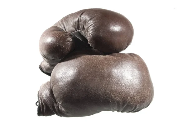 Γάντια πυγμαχίας απομονωμένα σε λευκό φόντο — Φωτογραφία Αρχείου