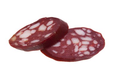 sosis beyaz arkaplanda izole