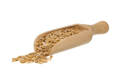 Beyaz arkaplanda buğday izole