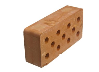 tuğla beyaz arkaplanda izole edildi