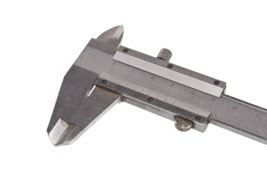 Vernier beyaz zemin üzerine izole Kaliper
