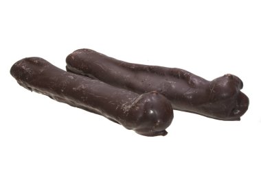 Beyaz arkaplanda izole edilmiş şeker