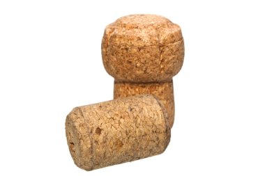 Beyaz arka plan üzerinde izole cork