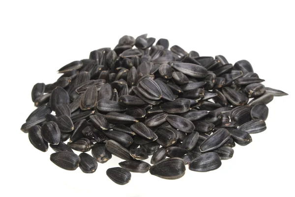 Sunflower seeds isolated on white background — Stock Photo, Image