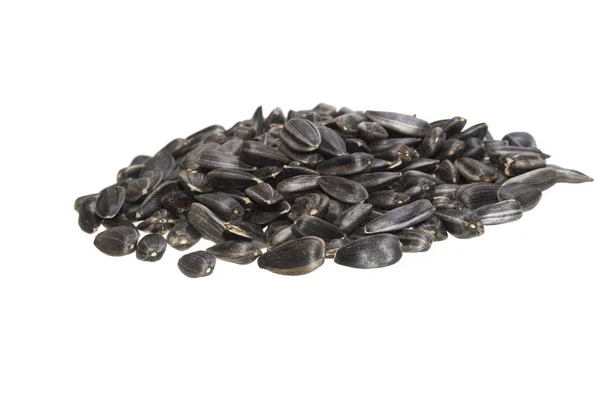 Sunflower seeds isolated on white background — Stock Photo, Image