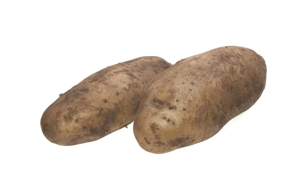 Πατάτα απομονωμένη σε λευκό φόντο — Φωτογραφία Αρχείου
