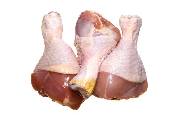 Rauw vlees geïsoleerd op witte achtergrond — Stockfoto