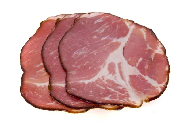 Fleisch isoliert auf weißem Hintergrund — Stockfoto