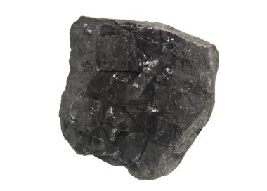 kömür beyaz arkaplanda izole edildi