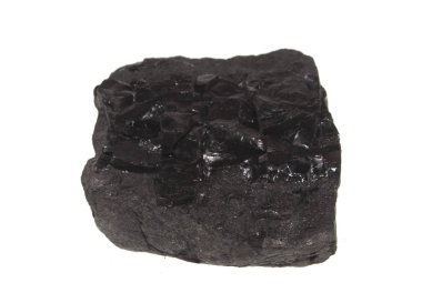 kömür beyaz arkaplanda izole edildi