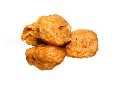 Beyaz arkaplanda izole edilmiş et