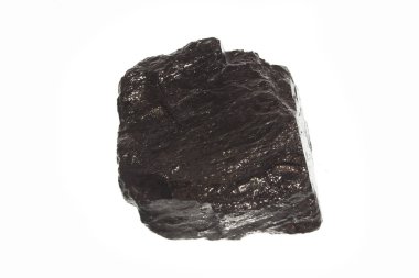 kömür beyaz arkaplanda izole edildi