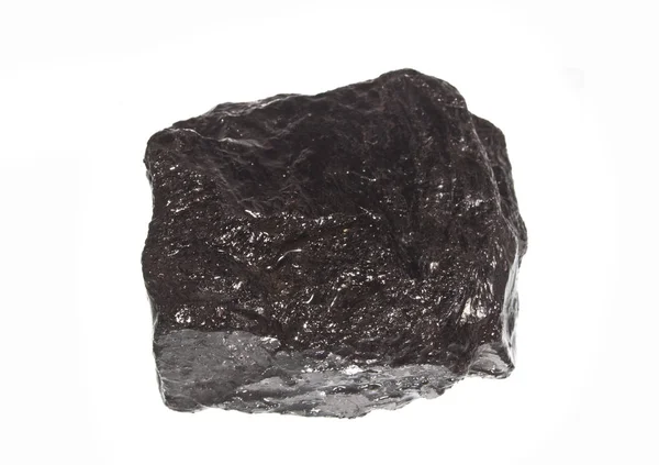 Carbone isolato su fondo bianco — Foto Stock