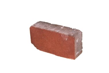 tuğla beyaz arkaplanda izole edildi