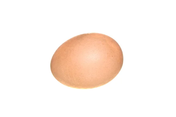 Αυγό απομονωμένο σε λευκό φόντο — Φωτογραφία Αρχείου