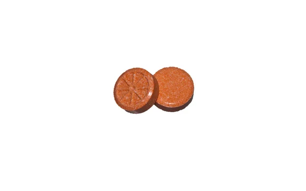 Medisinsk tablett isolert på hvit bakgrunn – stockfoto
