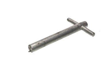 Beyaz arka plan üzerinde izole kapı anahtarı