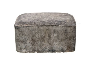 tuğla beyaz arkaplanda izole edildi