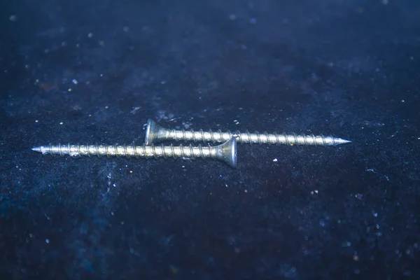 Wood screw isolated on white background — Stock Photo, Image