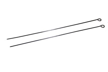 örgü beyaz zemin üzerine izole iğne