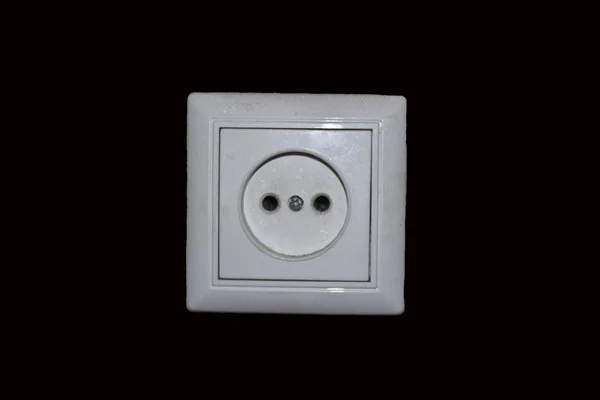 Electric socket isolated on white background — Stock Photo, Image