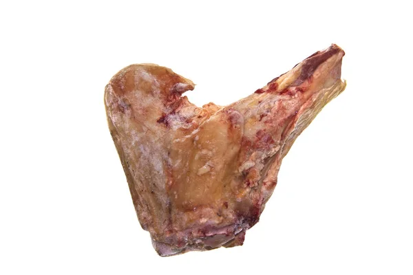 Carne crua isolada sobre fundo branco — Fotografia de Stock