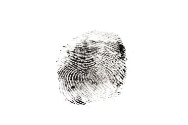 Beyaz arkaplanda izole edilmiş izler