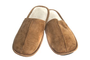 Beyaz arkaplanda izole edilmiş terlikler