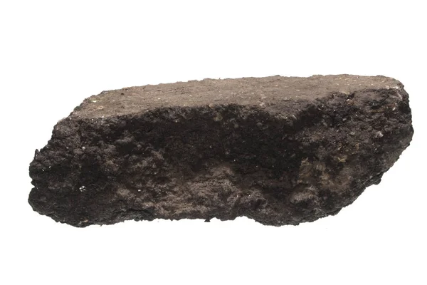 asfalt beyaz arkaplanda izole edildi