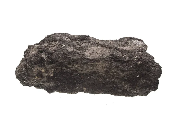 asfalt beyaz arkaplanda izole edildi