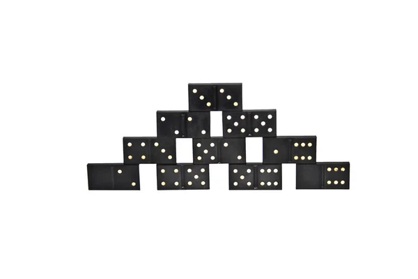 Domino isolated on white background — Stock Photo, Image